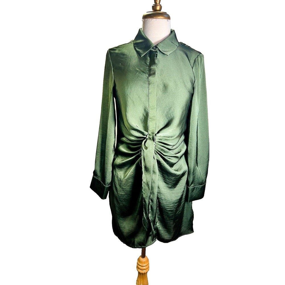 BB Dakota by Steve Madden Mini Dress Size S Women's Modern Green Dark Academia